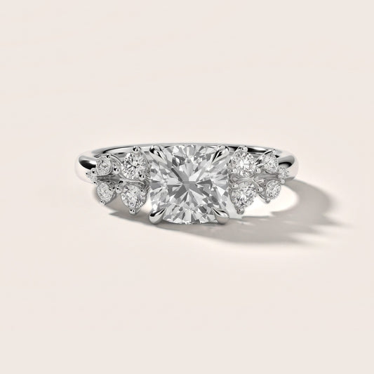 Mirabelle Cluster Cushion Diamond Engagement Ring in Platinum [studio-20261024]