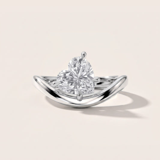 Katherine East-West Bypass Heart Diamond Engagement Ring in Platinum [studio-20261024]