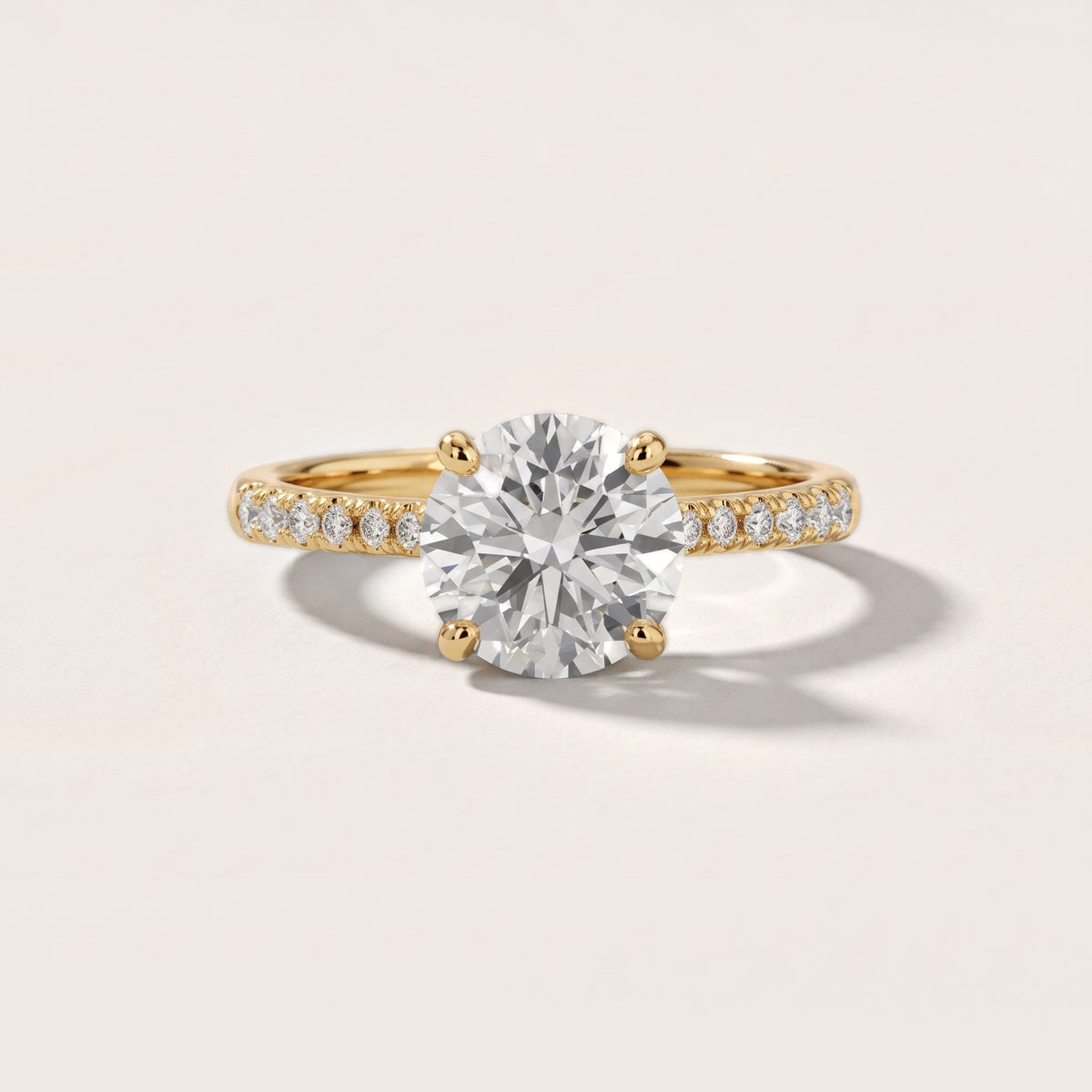 Moab Petal Pavé Round Diamond Engagement Ring in Yellow Gold - front.jpg