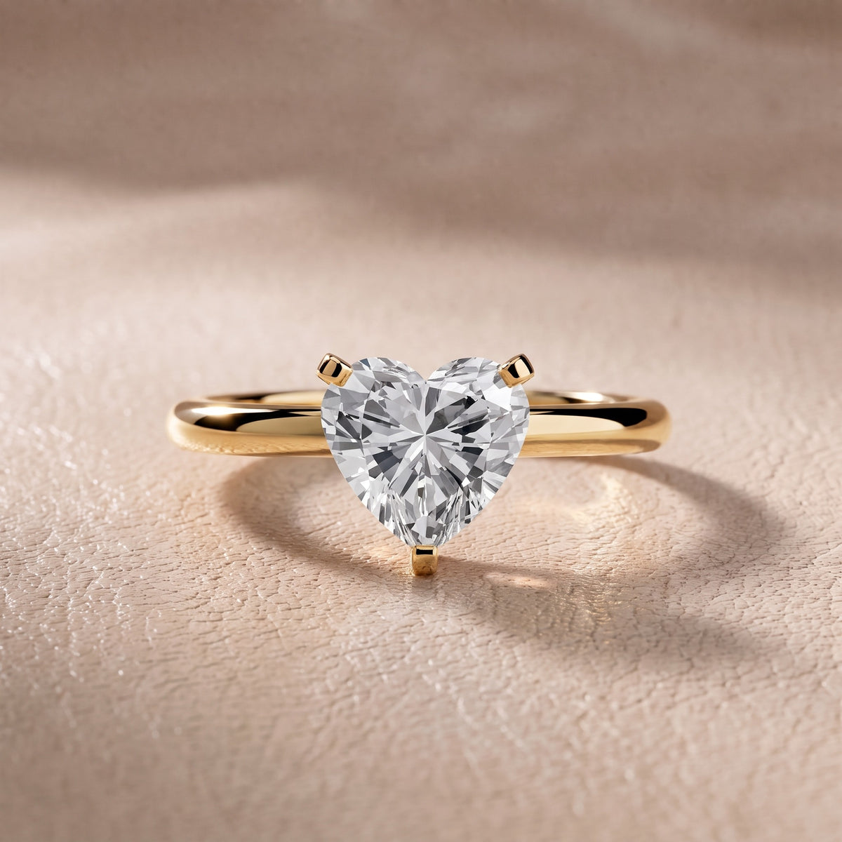 Arabella Six-Prong Solitaire Heart Diamond Engagement Ring in Yellow Gold - front.jpg