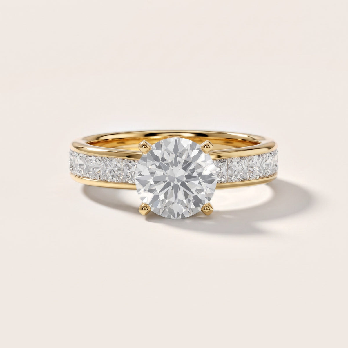Sonoma Wide Band Channel Set Round Diamond Engagement Ring in Yellow Gold - front.jpg