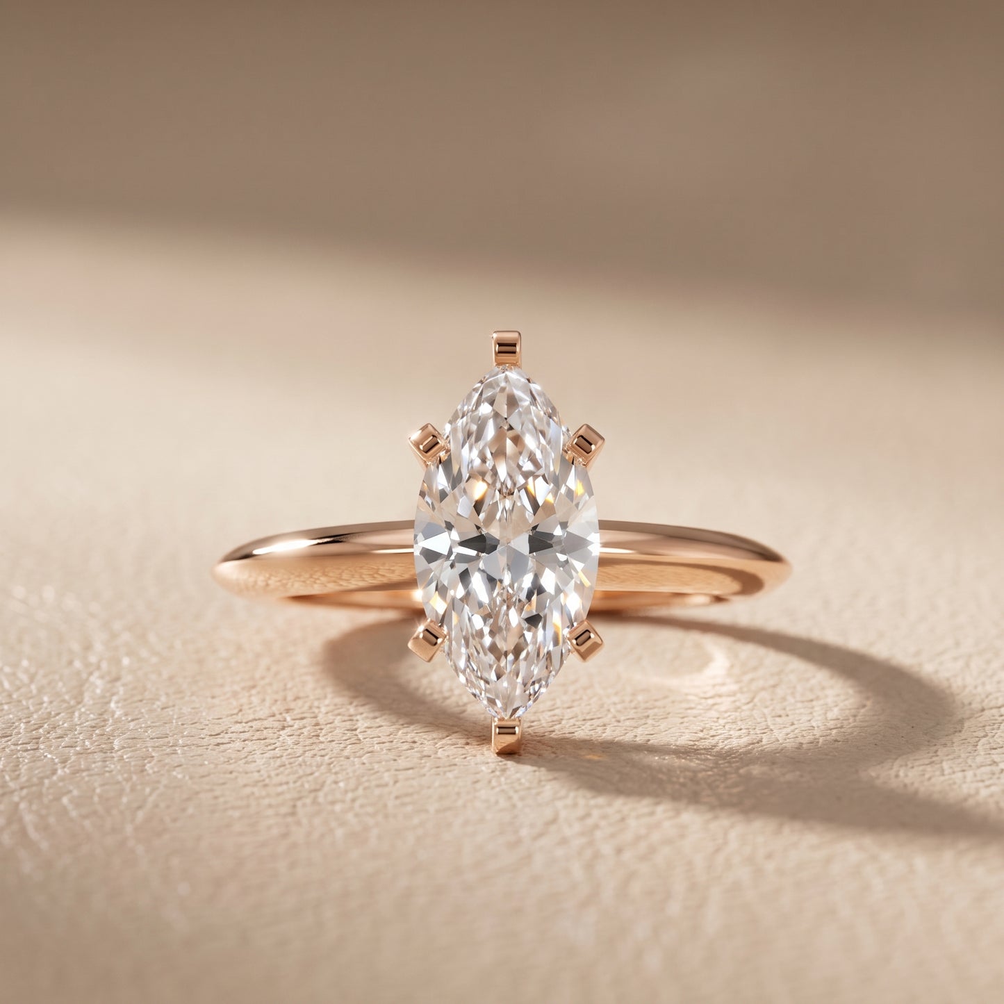 Amira Six-Prong Solitaire Marquise Diamond Engagement Ring in Rose Gold - front.jpg