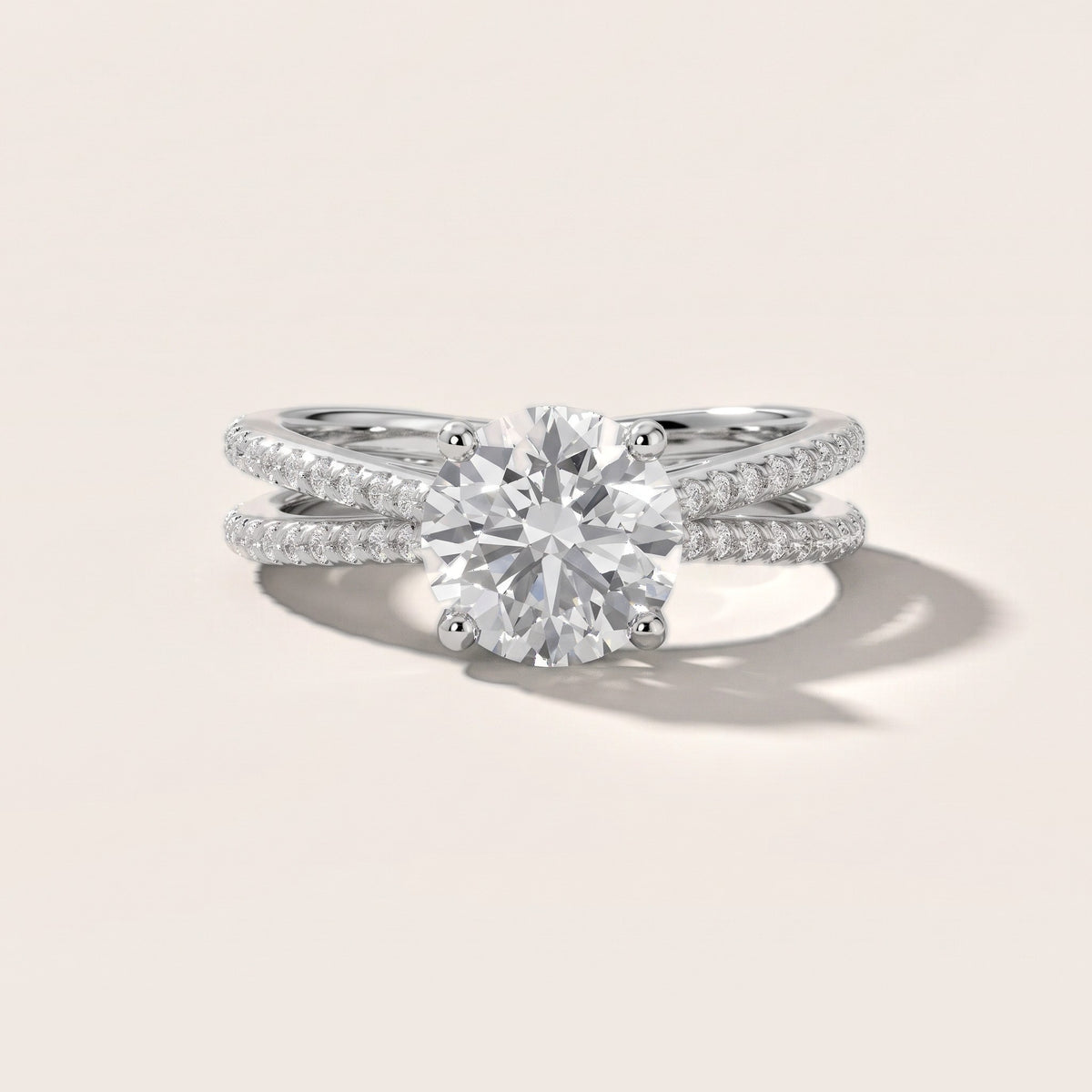 Alana Split Shank Pavé Round Diamond Engagement Ring in White Gold - front.jpg