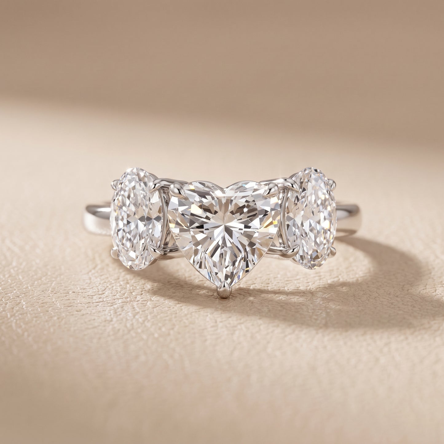 Lila Three-Stone Heart Diamond Ring in Silver - front.jpg