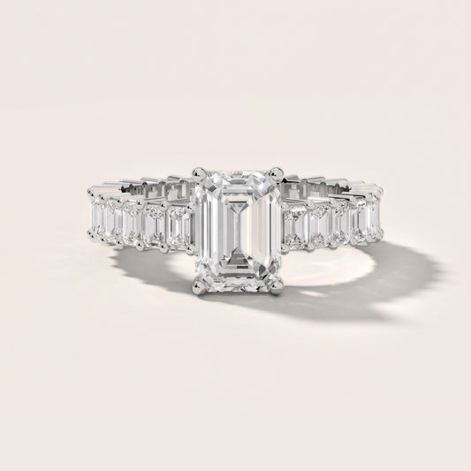Mallory Shared Prong Emerald Diamond Engagement Ring in Platinum [studio-20261024]