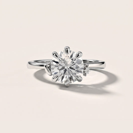 Helia Solitaire Round Diamond Engagement Ring in Platinum [studio-20261024]
