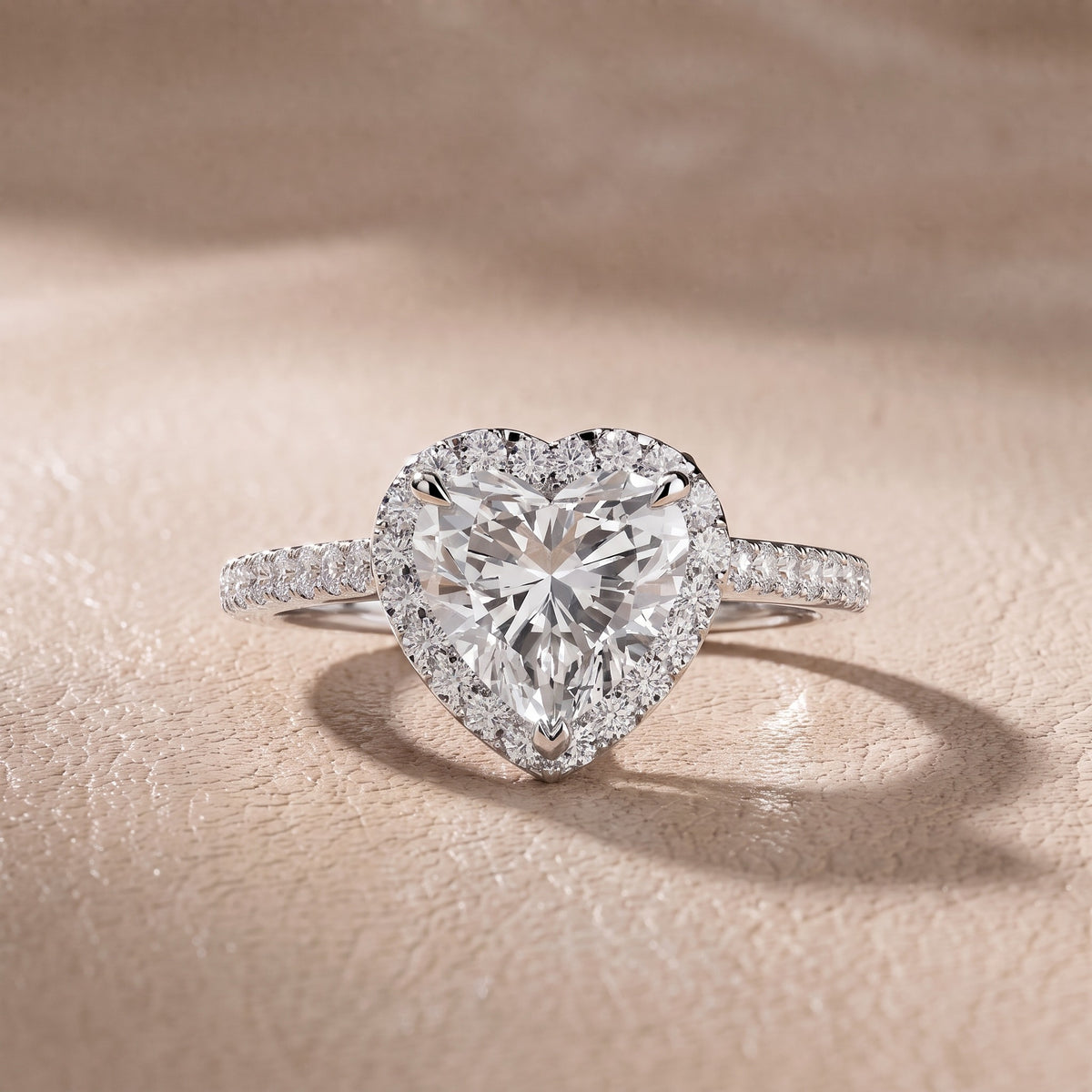 Alma Halo Pavé Heart Diamond Engagement Ring in White Gold - front.jpg