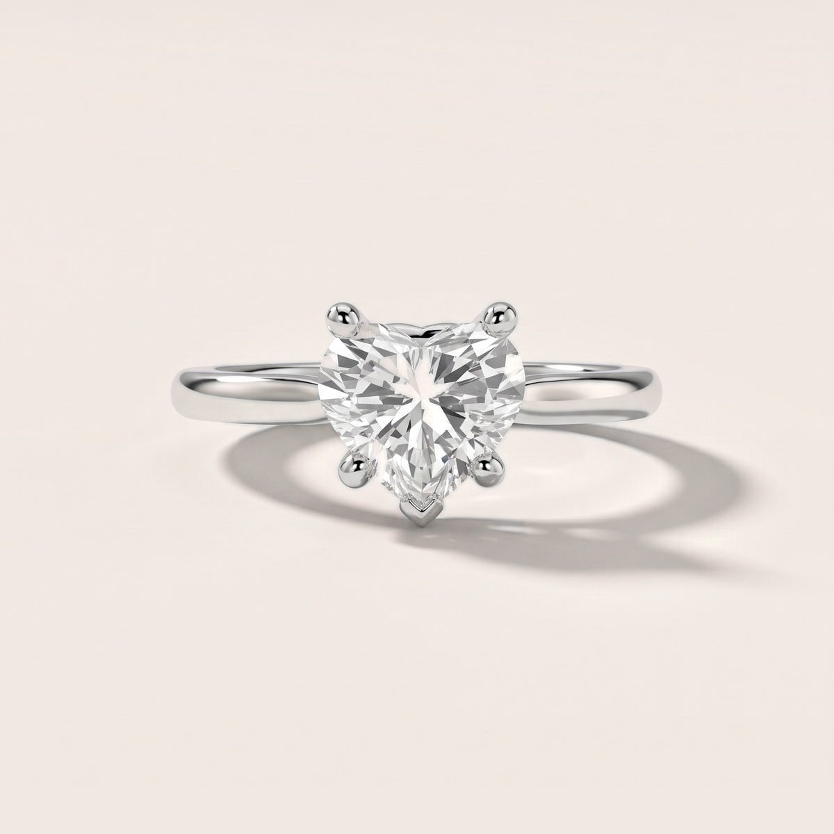 Hyacinth Hidden Halo Cathedral Heart Diamond Engagement Ring in White Gold - front.jpg