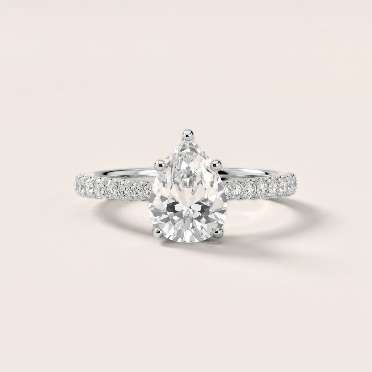 Sanne Trellis Pavé Pear Diamond Engagement Ring in Platinum - front.jpg