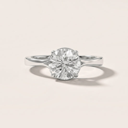 Evangeline Trellis Solitaire Round Diamond Engagement Ring in Platinum [studio-20261024]