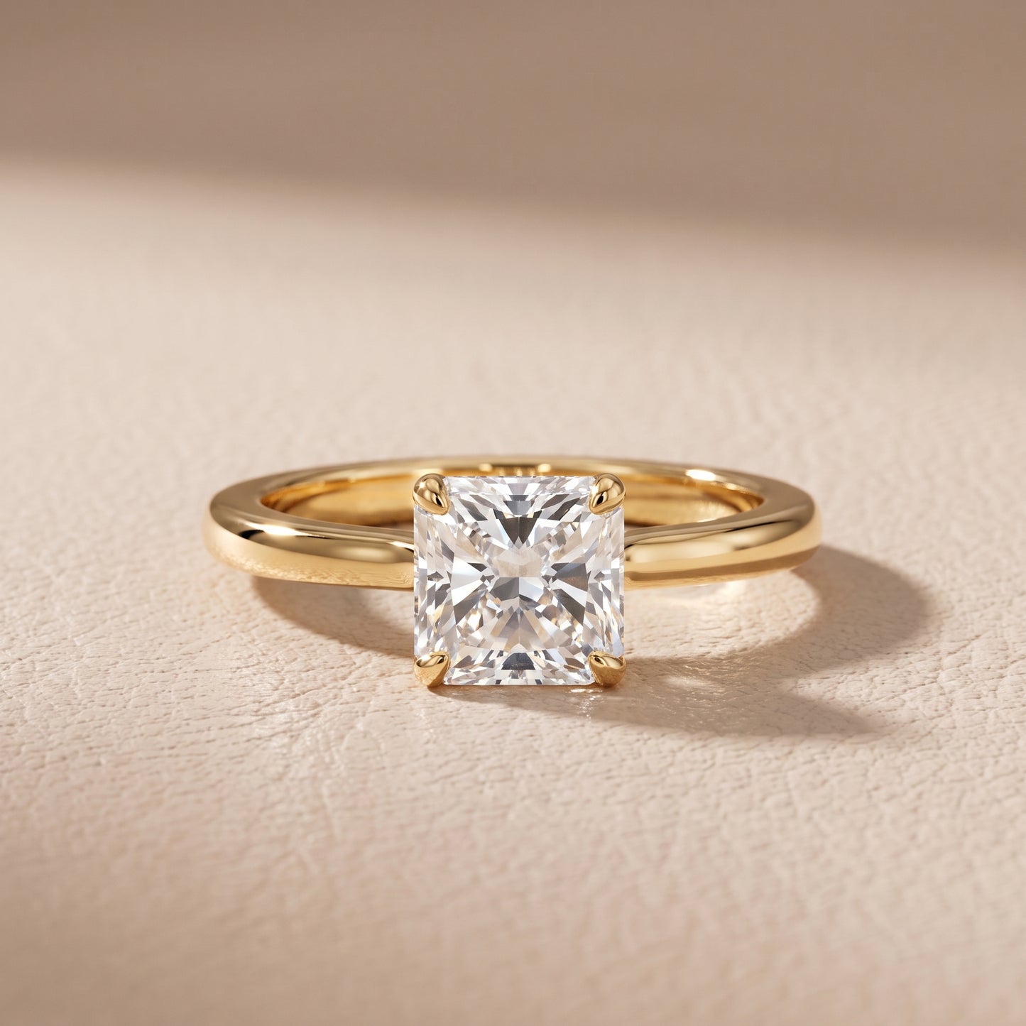 Mena Hidden Halo Radiant Diamond Engagement Ring in Yellow Gold - front.jpg