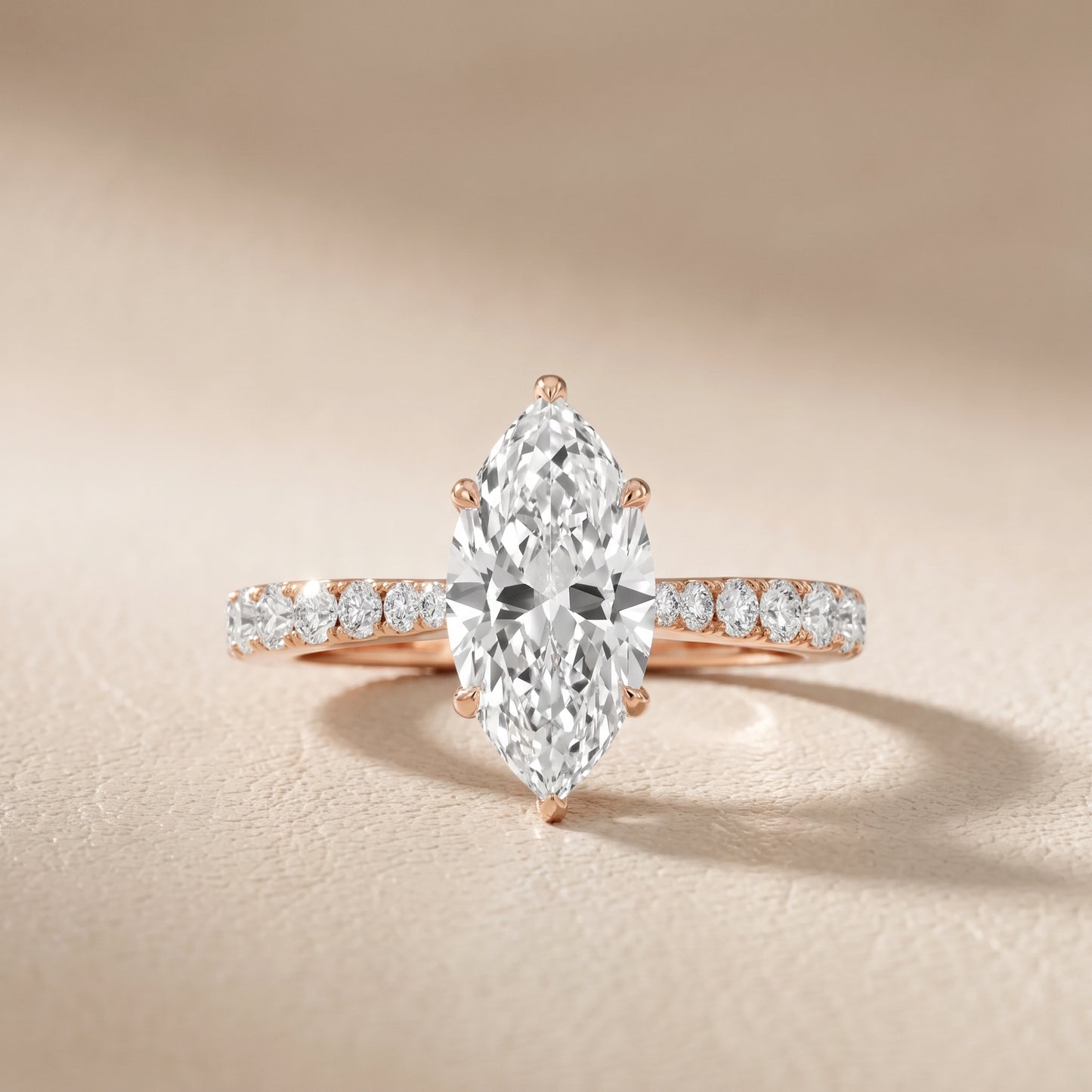 Gia Hidden Halo Pavé Marquise Diamond Ring in Rose Gold - front.jpg