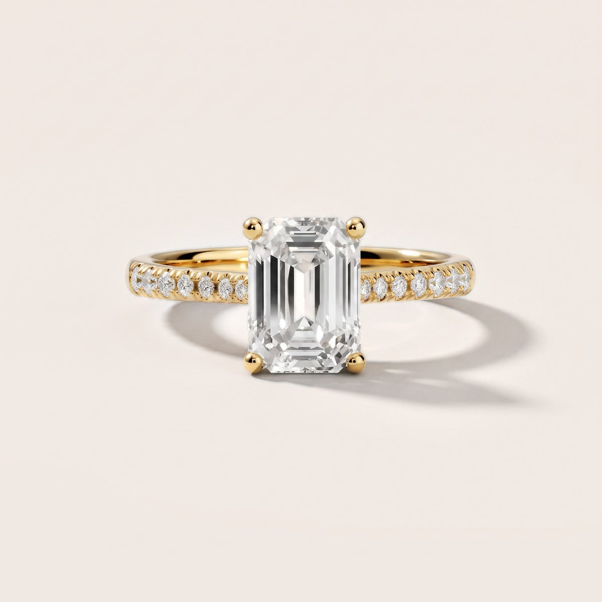 Moab Petal Pavé Emerald Diamond Engagement Ring in Yellow Gold - front.jpg