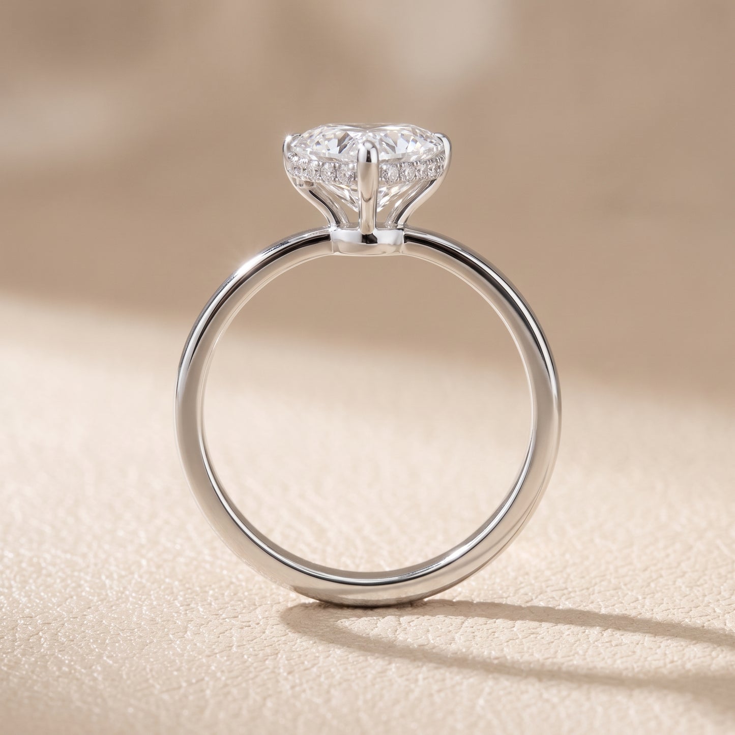 Lara Hidden Halo Heart Diamond Engagement Ring in White Gold - front.jpg