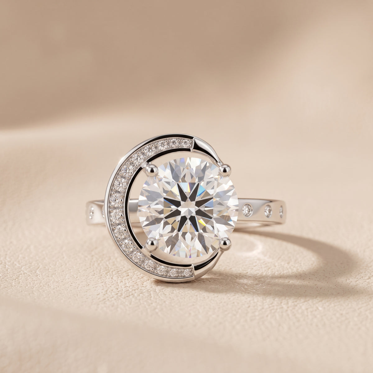 Aurelia Moon Halo Round Diamond Engagement Ring in White Gold - front.jpg