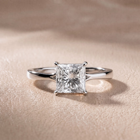 Evangeline Trellis Solitaire Princess Diamond Engagement Ring in Platinum - front.jpg