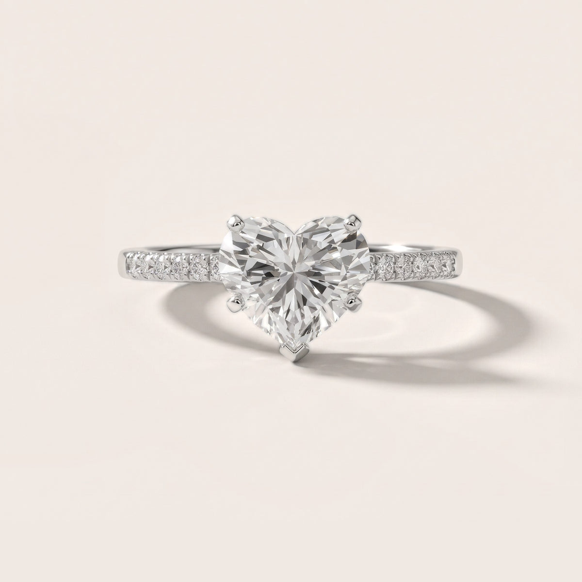 Salem Pavé Heart Diamond Engagement Ring in Silver - front.jpg