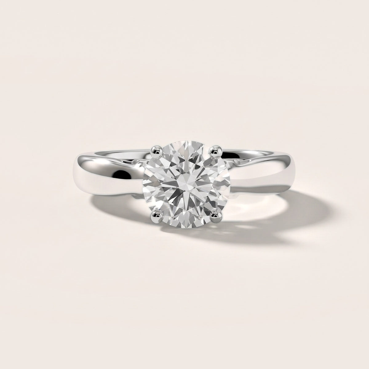 Vanessa Cathedral Round Diamond Engagement Ring in White Gold - front.jpg