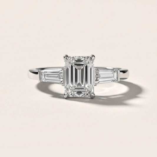 Eloise Tapered Baguette Emerald Diamond Engagement Ring in Platinum [studio-20261024]