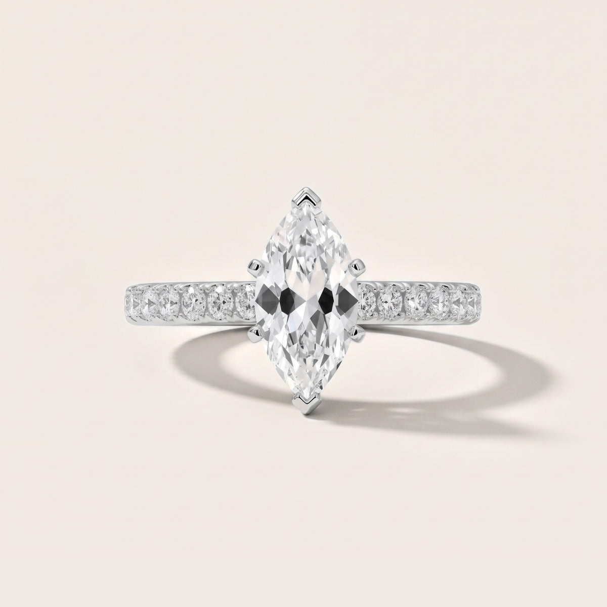 Keira Statement Pavé Marquise Diamond Engagement Ring in Platinum - front.jpg
