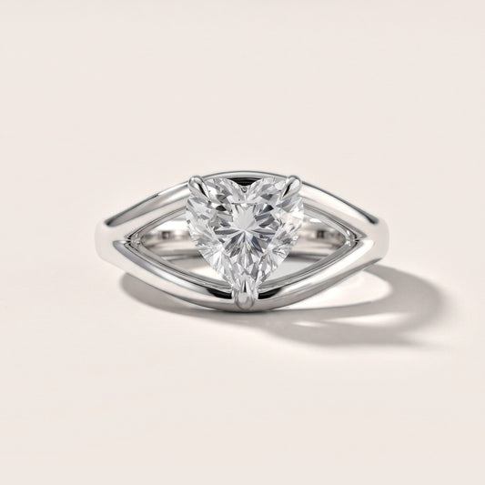 Madeleine Split Shank Heart Diamond Engagement Ring in Platinum [studio-20261024]