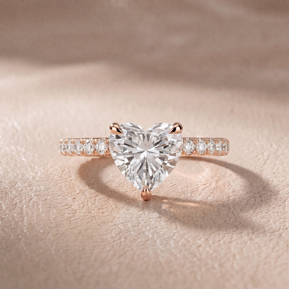 Maya Hidden Halo Pavé Heart Diamond Engagement Ring in Rose Gold - front.jpg