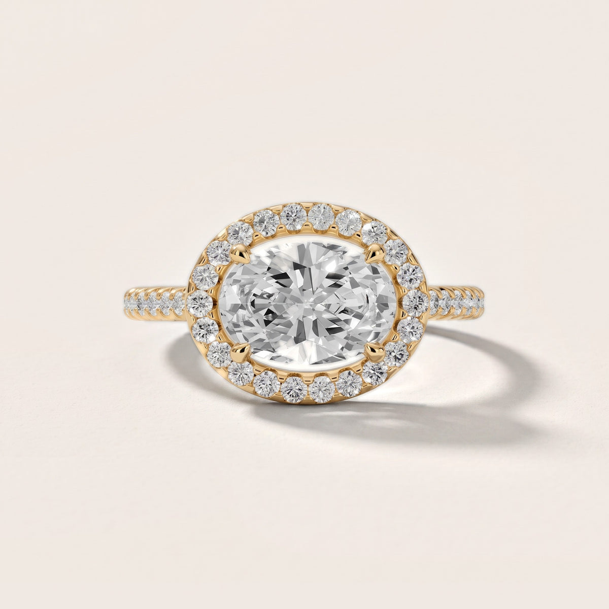 Anabel East-West Halo Oval Diamond Engagement Ring in Yellow Gold - front.jpg
