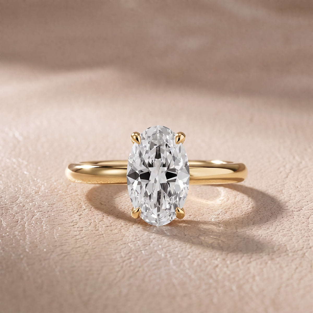 Amaya Hidden Halo Oval Diamond Engagement Ring in Yellow Gold - front.jpg