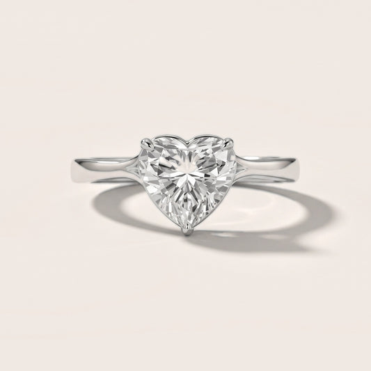 Evangeline Trellis Solitaire Heart Diamond Engagement Ring in Platinum [studio-20261024]