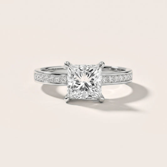 Maren Sidestone Channel Set Princess Diamond Engagement Ring in Platinum [studio-20261024]