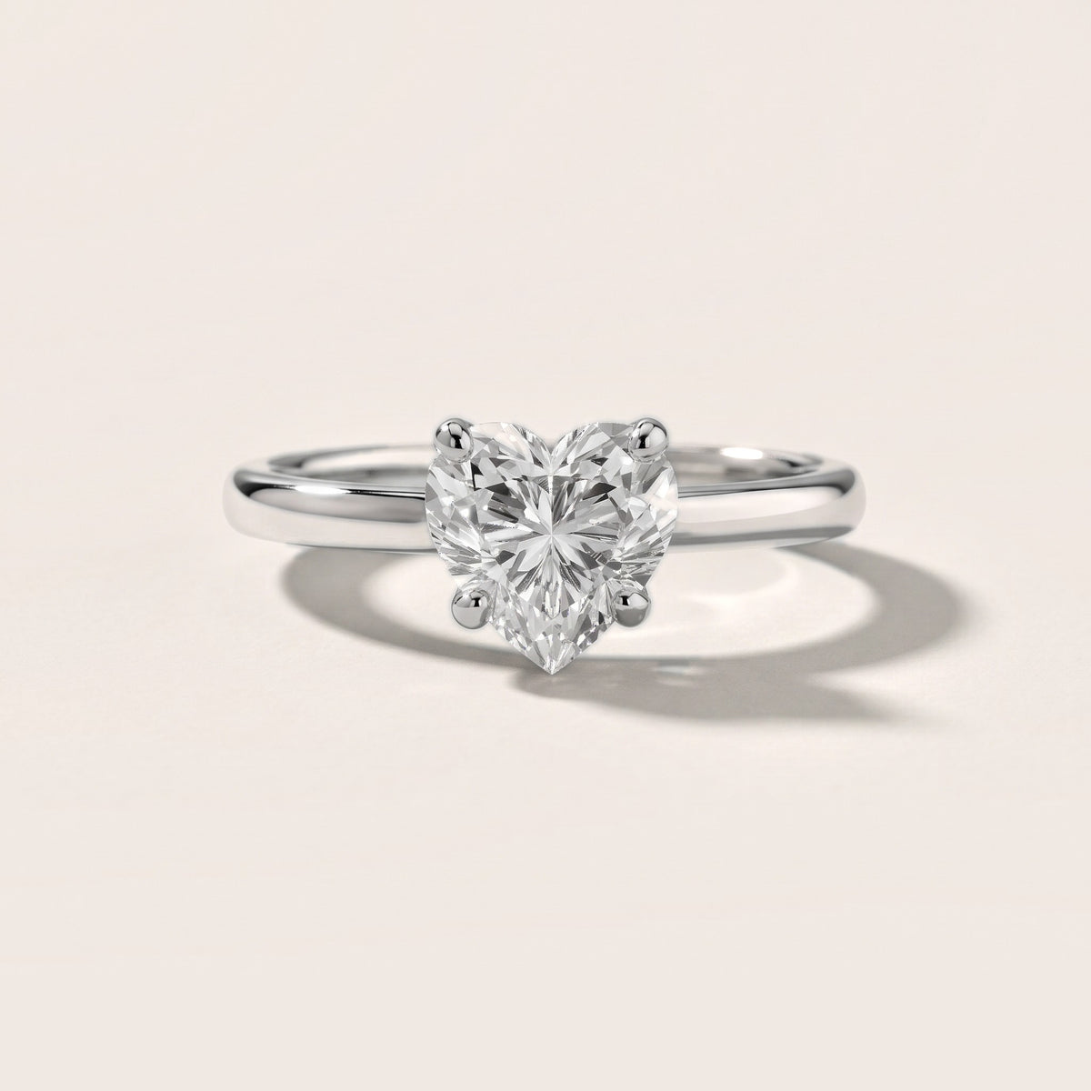 Charlotte Charm Solitaire Heart Diamond Engagement Ring in Silver [studio-20261024]