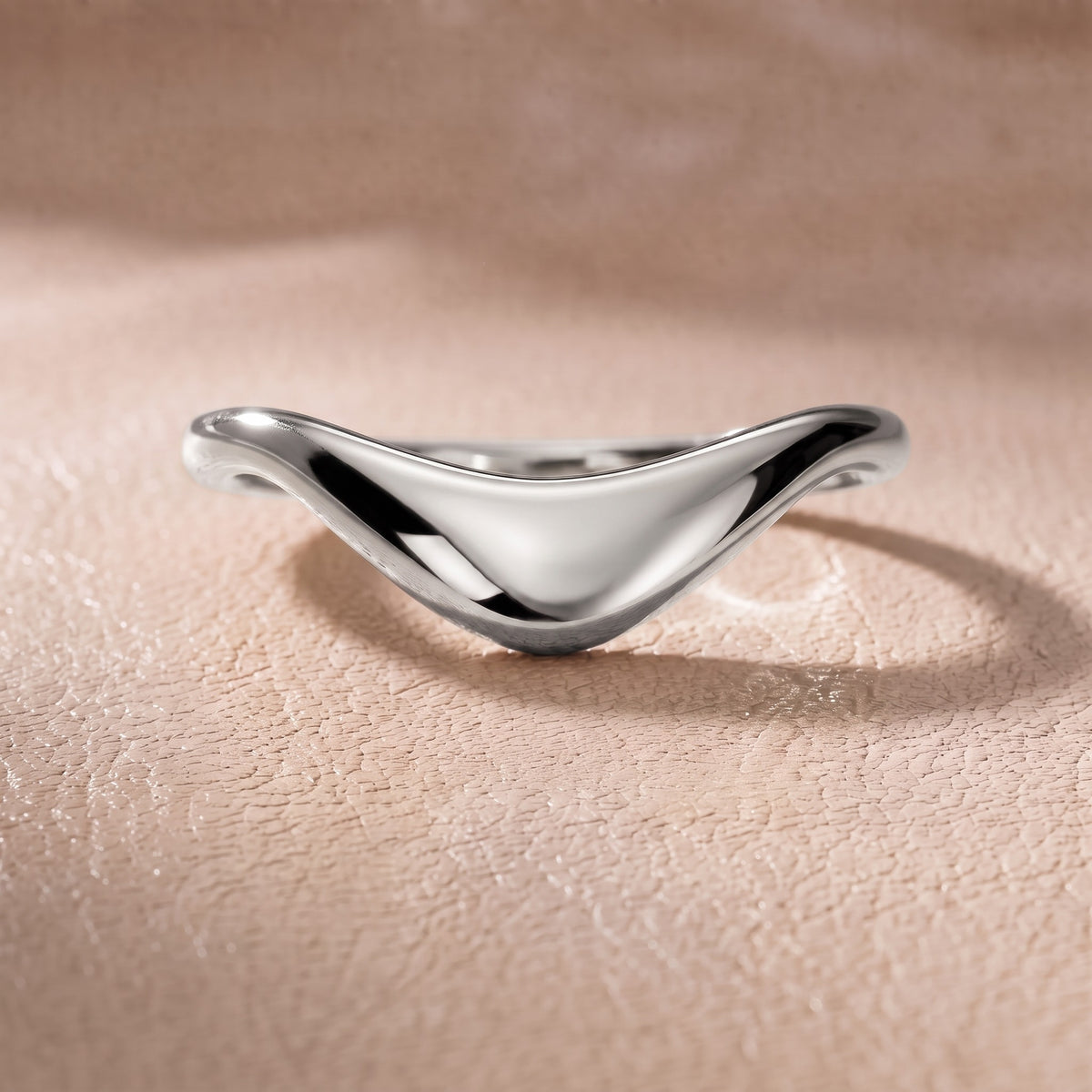 Gwendolyn Curved Contour Wedding Band in White Gold - front.jpg