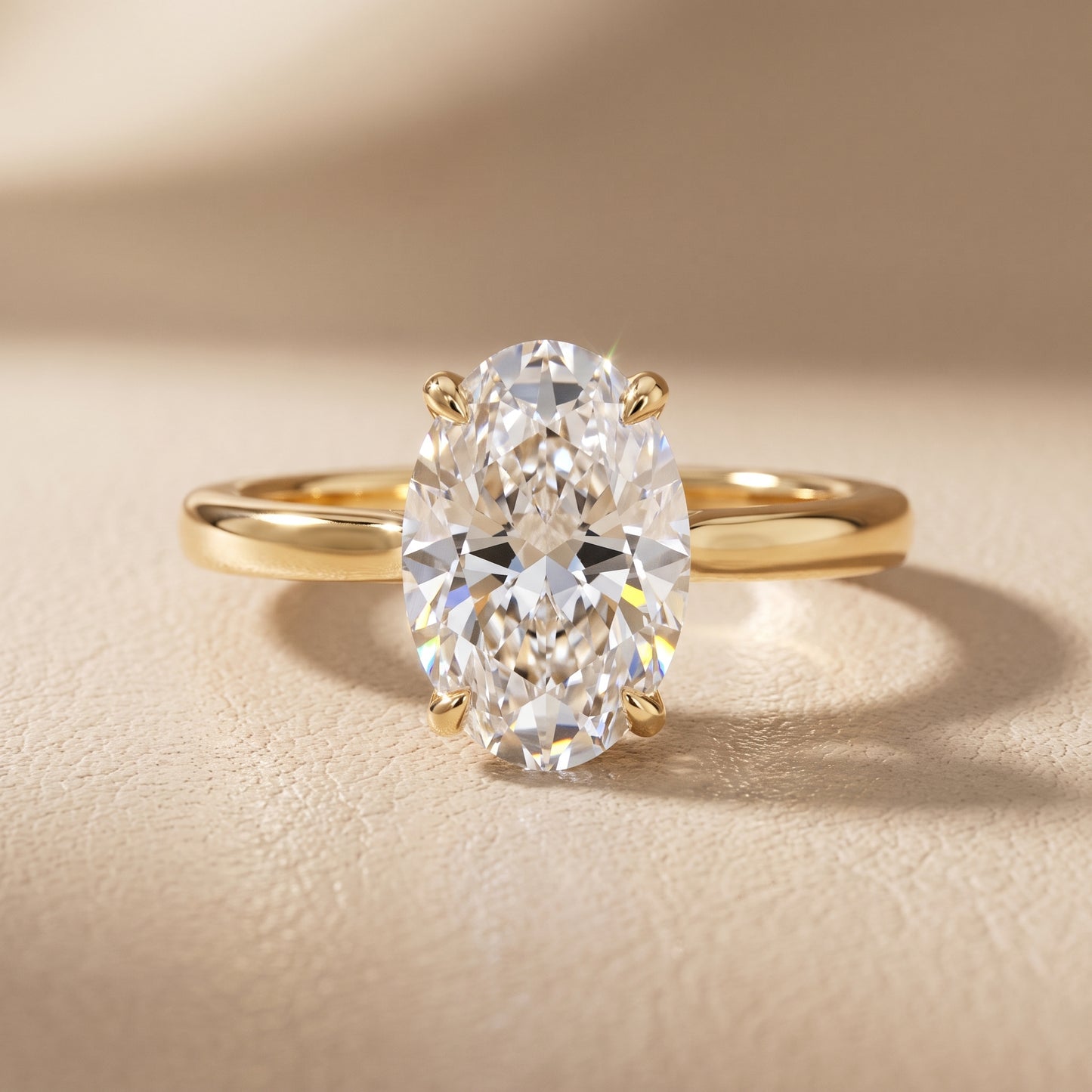 Mena Hidden Halo Oval Diamond Engagement Ring in Yellow Gold - front.jpg