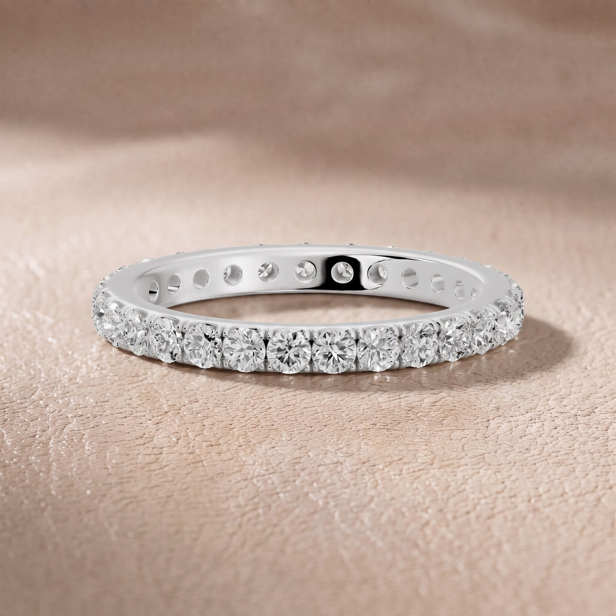 Blair French Pavé Round Diamond Eternity Band in White Gold - front.jpg