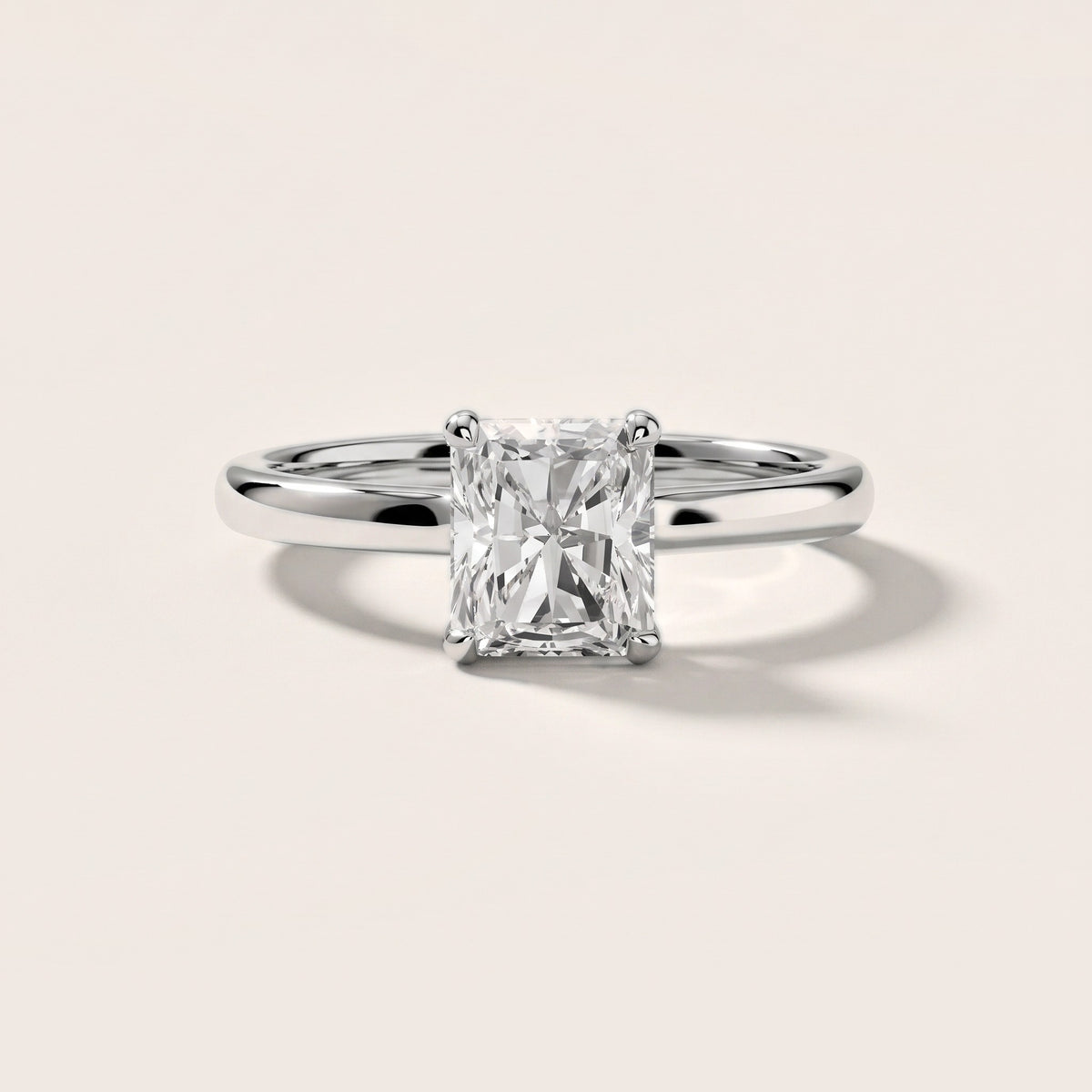Charlotte Charm Solitaire Radiant Diamond Engagement Ring in Platinum [studio-20261024]