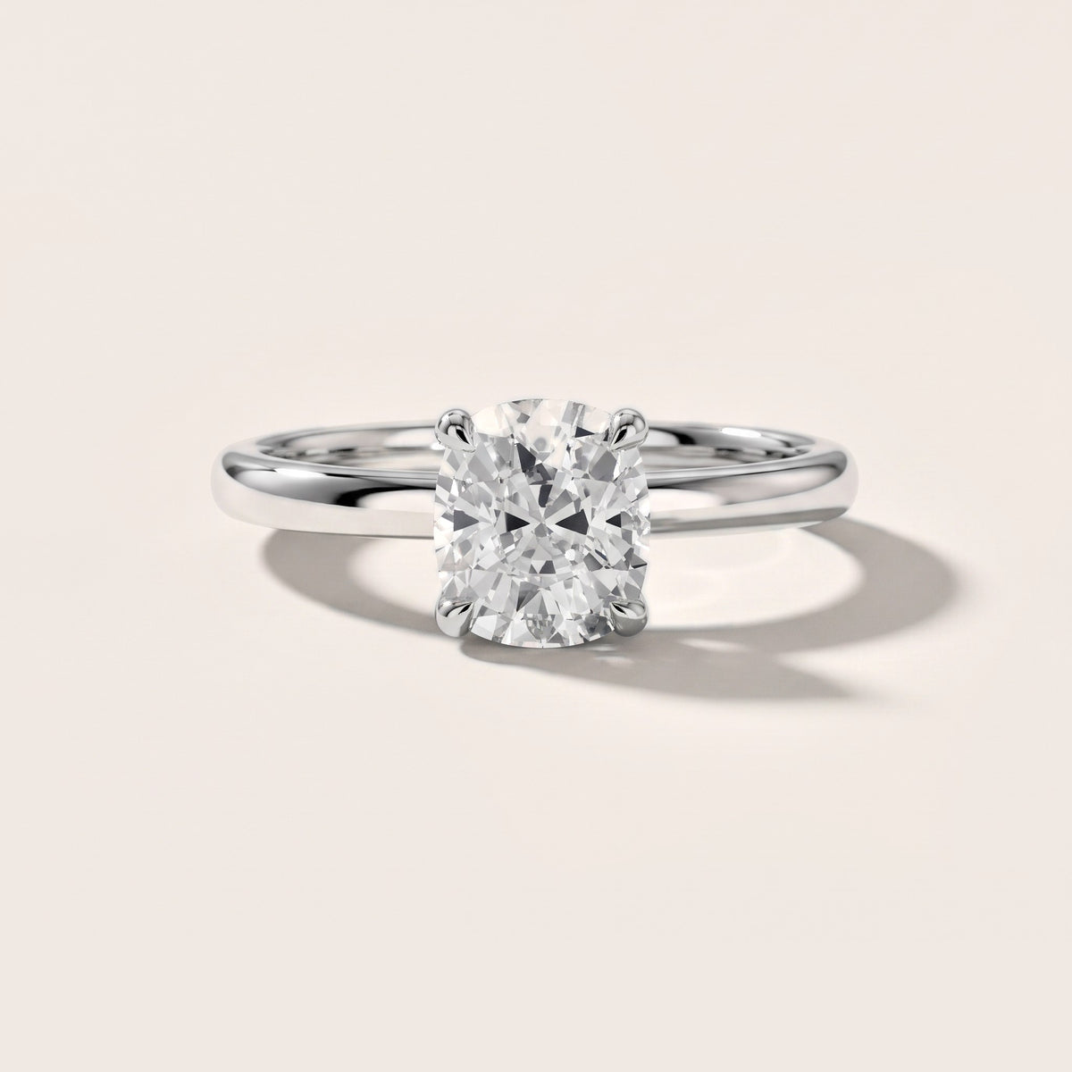 Charlotte Charm Cushion Diamond Solitaire Ring in Silver [studio-20261024]