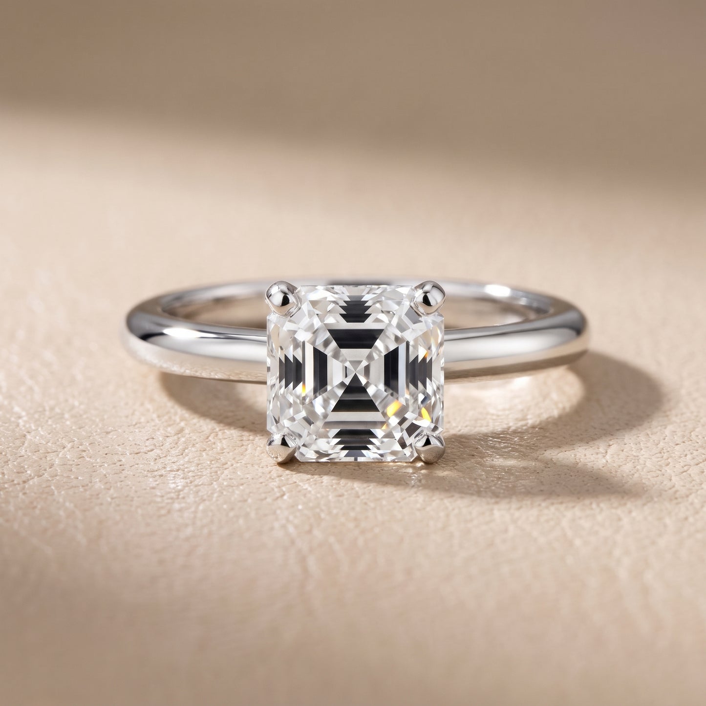 Wren Solitaire Asscher Diamond Ring in Platinum - front.jpg