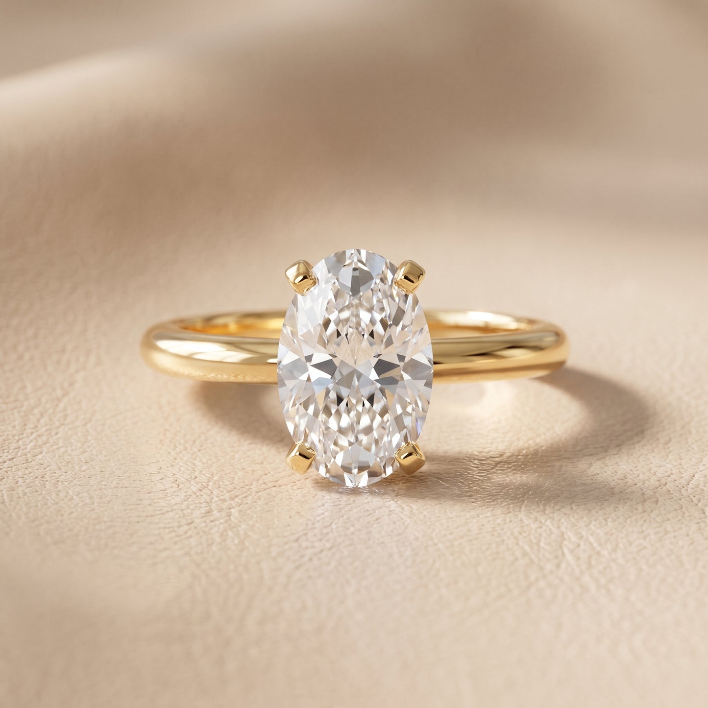 Amira Six-Prong Solitaire Oval Diamond Engagement Ring in Yellow Gold - front.jpg