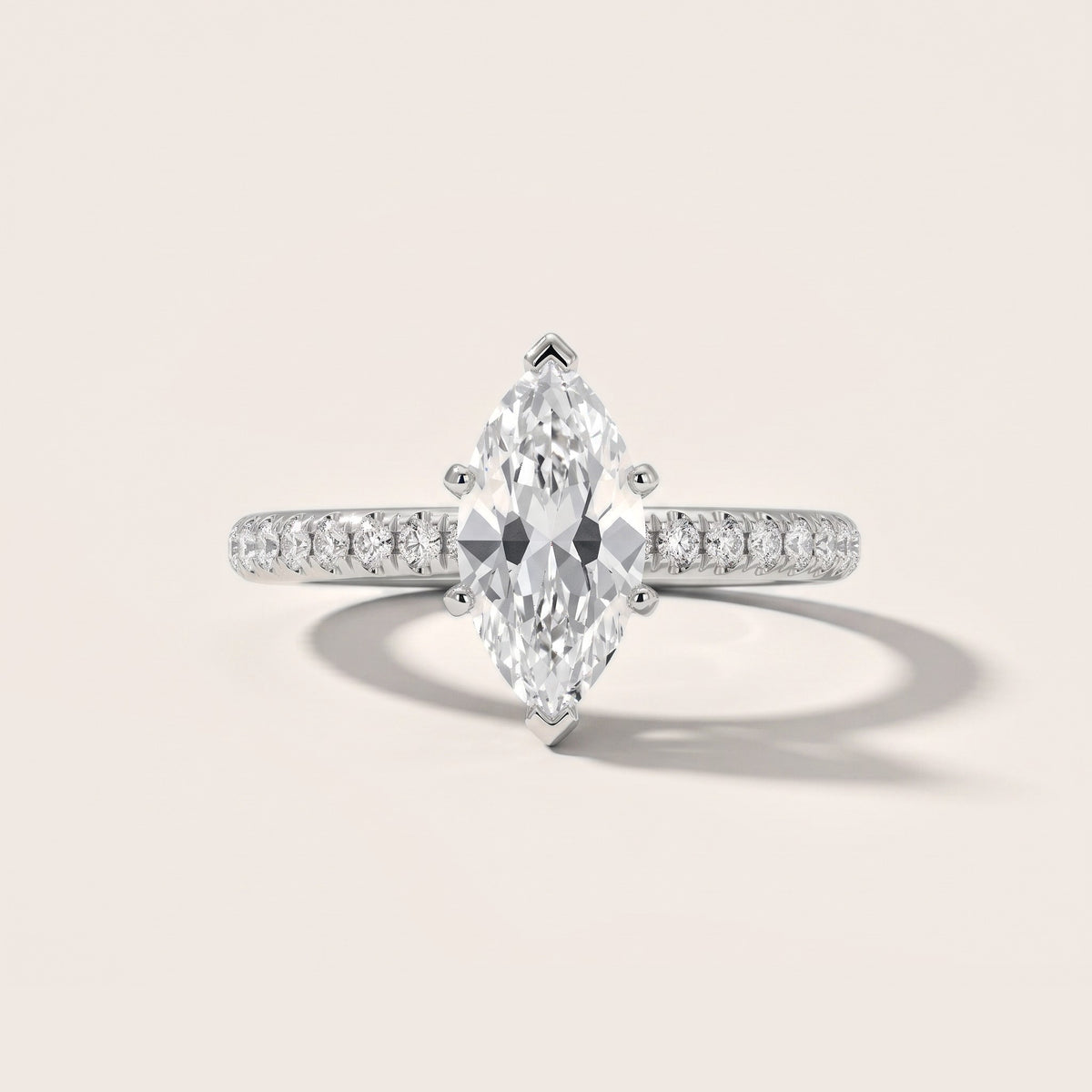 Saskia French Pavé Marquise Diamond Engagement Ring in Platinum - front.jpg
