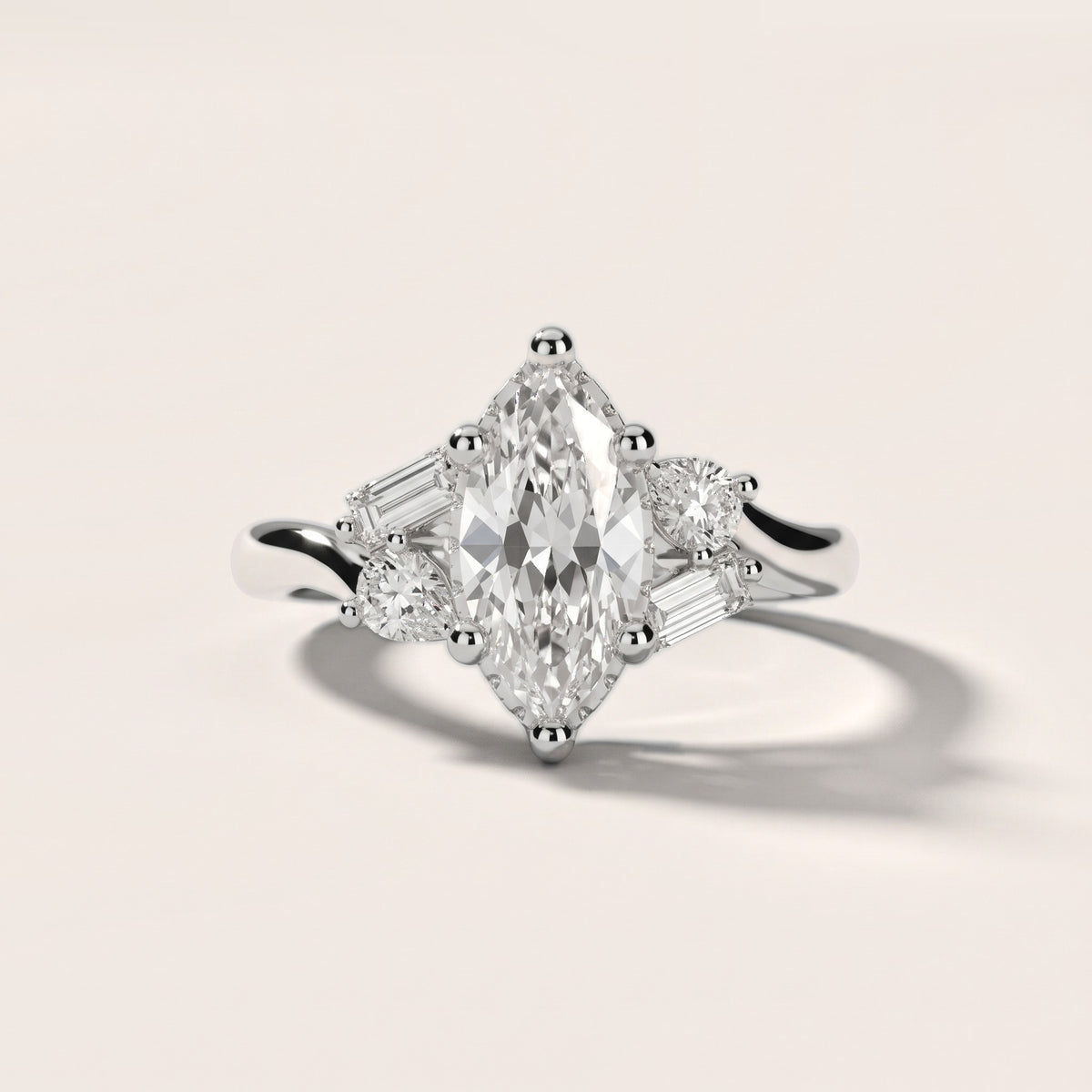Betty Hidden Halo Cluster Marquise Diamond Engagement Ring in White Gold - front.jpg