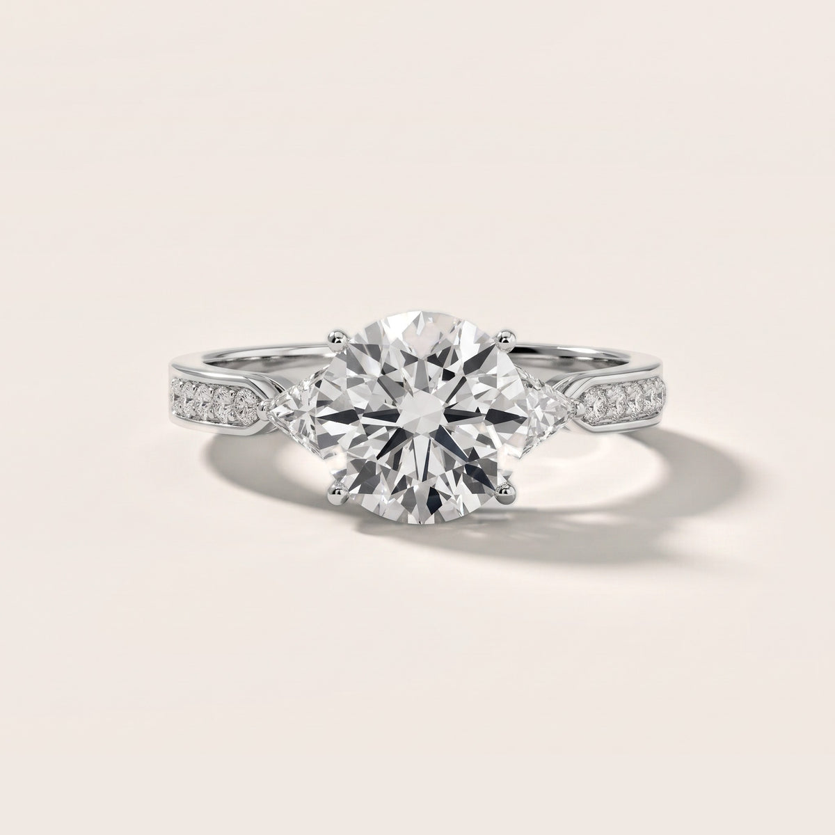 Catalina Trillion Three-Stone Round Diamond Engagement Ring in White Gold - front.jpg