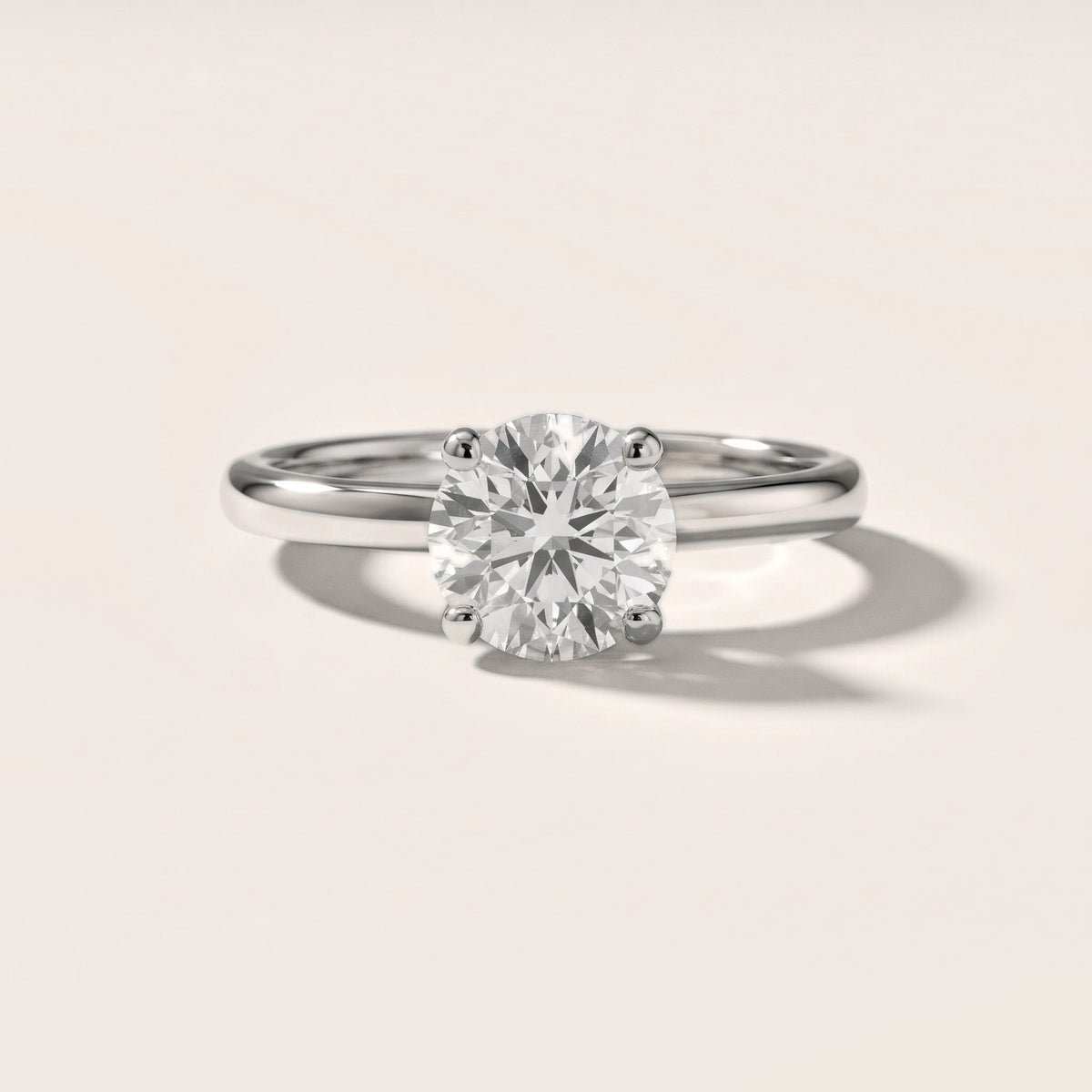 Charlotte Charm Solitaire Round Diamond Engagement Ring in Silver [studio-20261024]