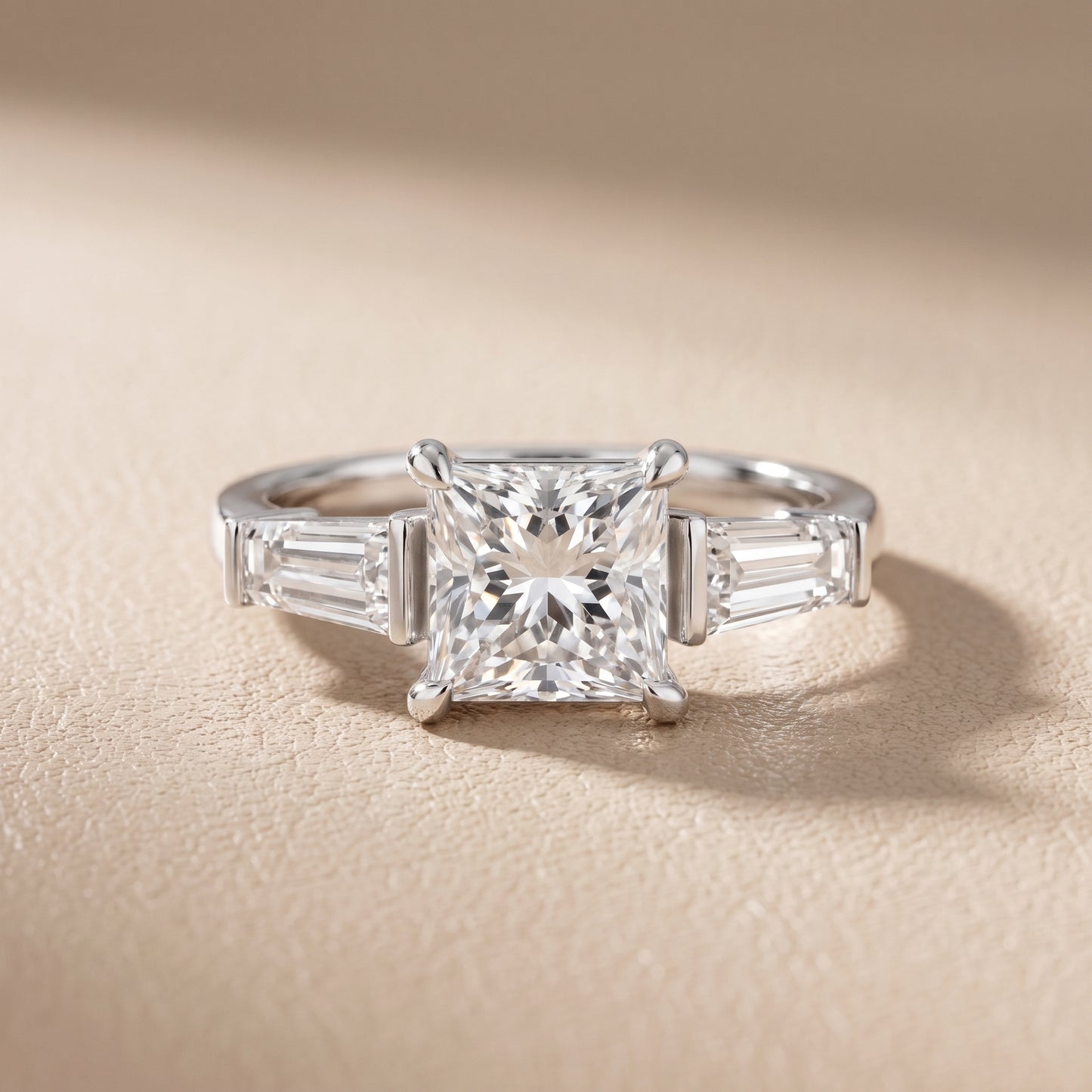 Layla Tapered Baguette Princess Diamond Ring in Platinum - front.jpg