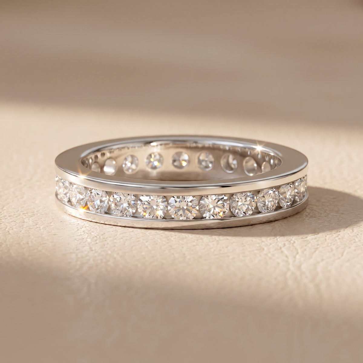 Ayana Channel Set Round Diamond Eternity Band in Platinum - front.jpg