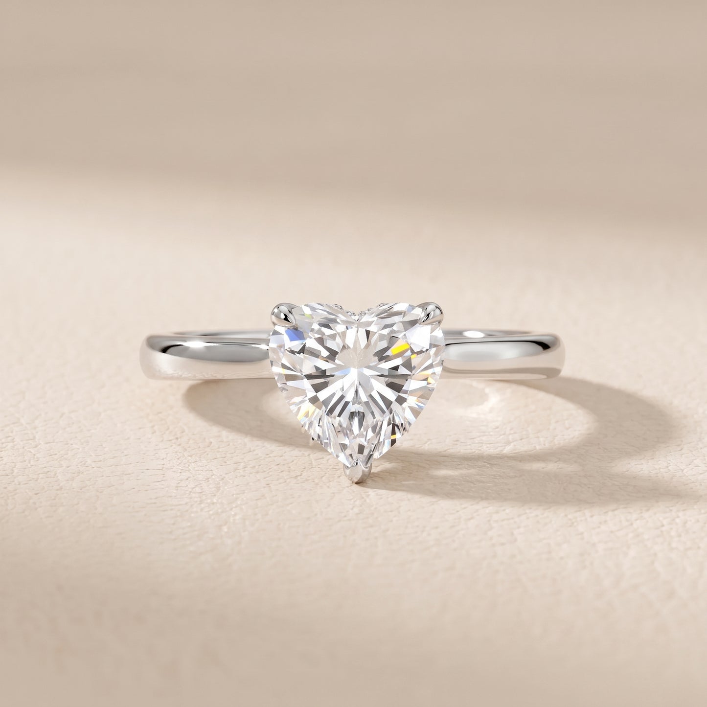 Mena Hidden Halo Heart Diamond Engagement Ring in Platinum - front.jpg