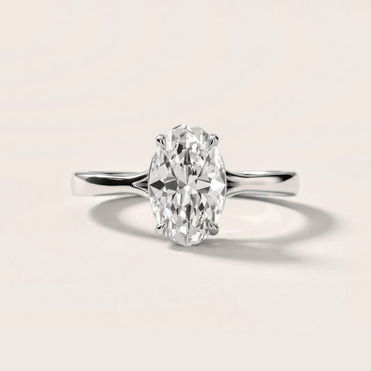Evangeline Trellis Solitaire Oval Diamond Engagement Ring in Platinum [studio-20261024]
