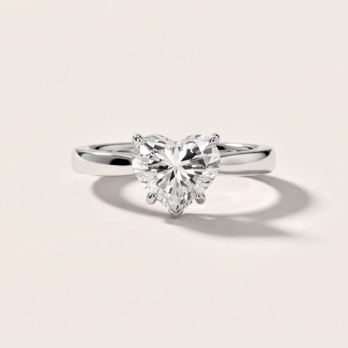 Sofia Cathedral Heart Diamond Engagement Ring in Silver - front.jpg