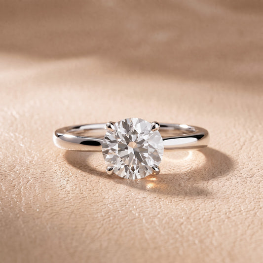 Mena Hidden Halo Round Diamond Engagement Ring in Platinum - front.jpg