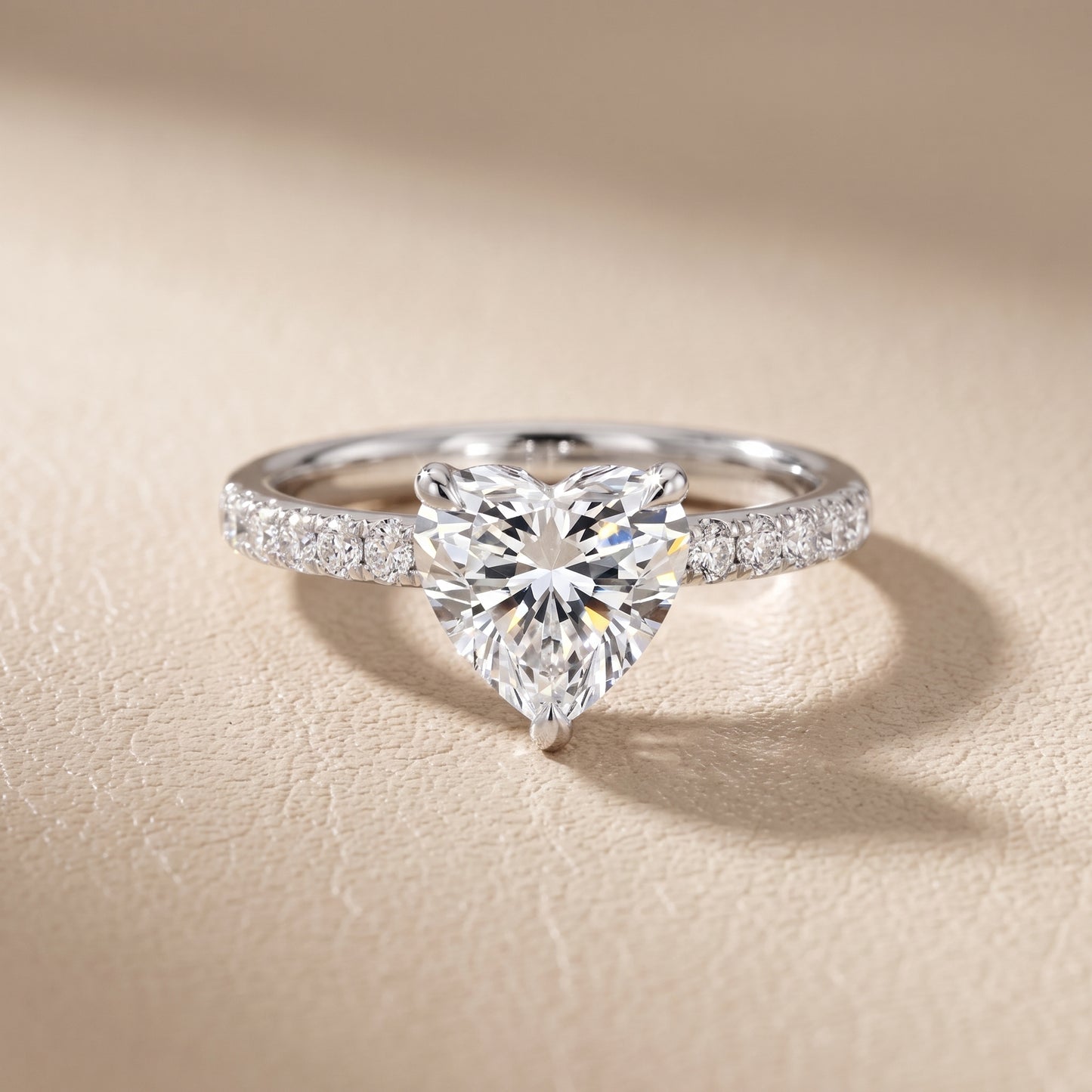 Maya Hidden Halo Pavé Heart Diamond Engagement Ring in Platinum - front.jpg