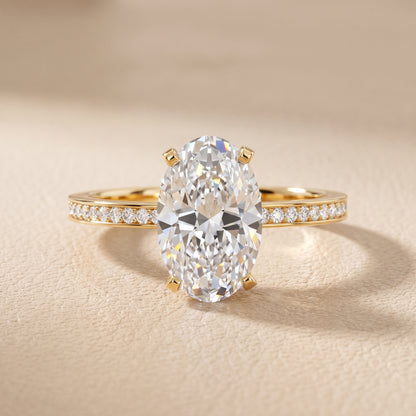 Naia Hidden Halo Oval Diamond Ring in Yellow Gold - front.jpg